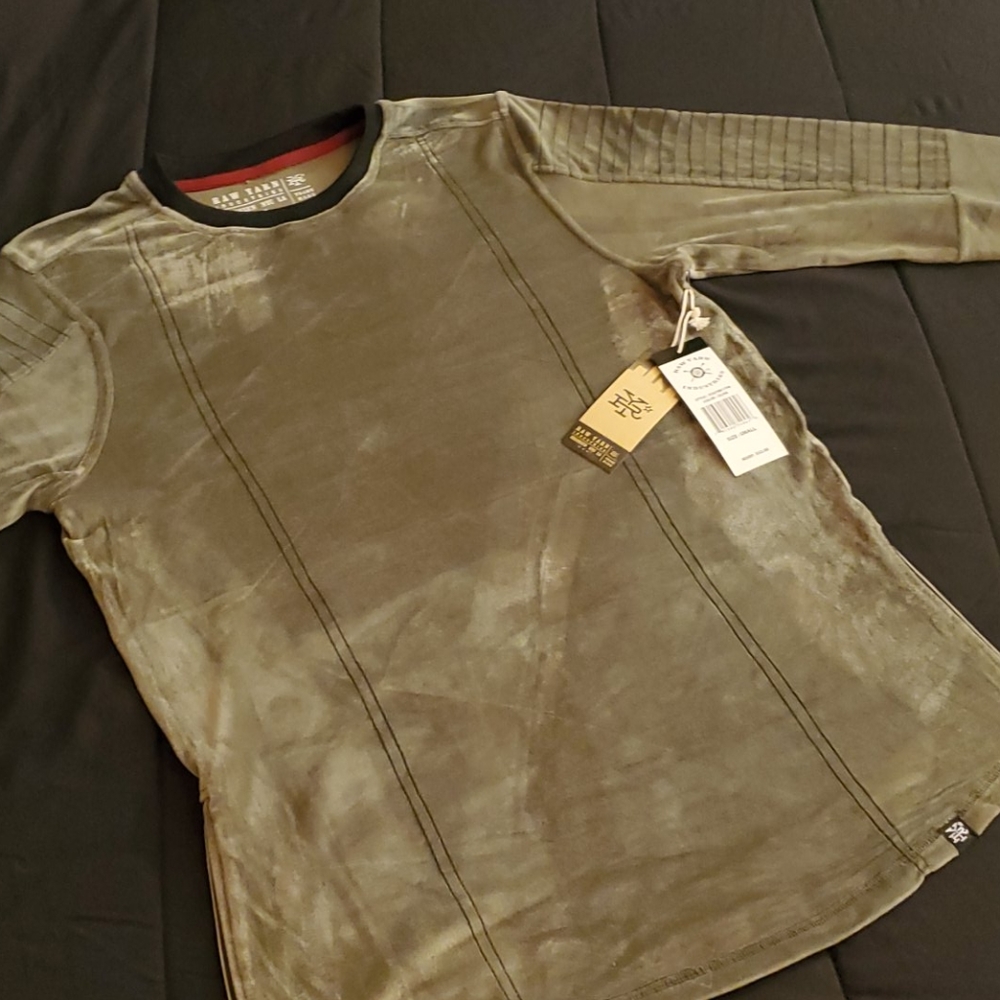 Raw yarn long sleeve